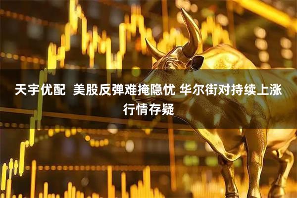 天宇优配  美股反弹难掩隐忧 华尔街对持续上涨行情存疑
